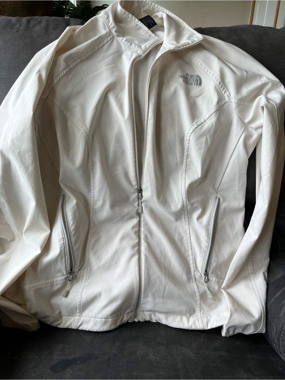 The North Face Women's Cream Softshell Utility Jacket